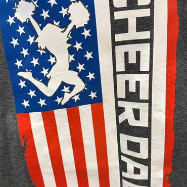 #30 Cheer Dad Flag with color