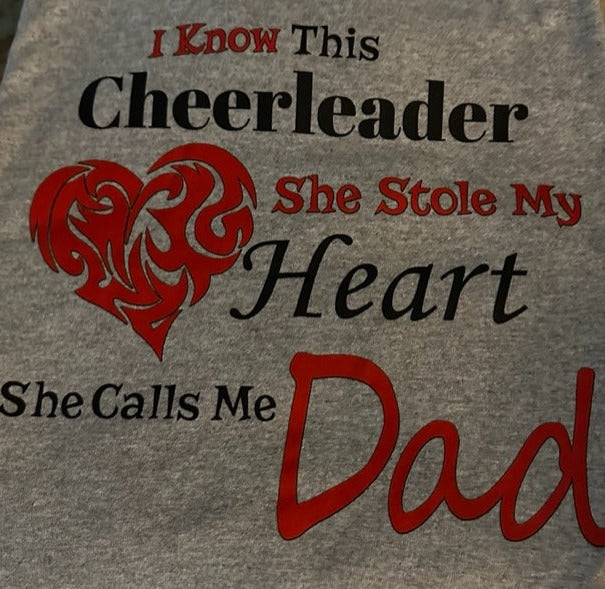 #30 Cheer dad Heart