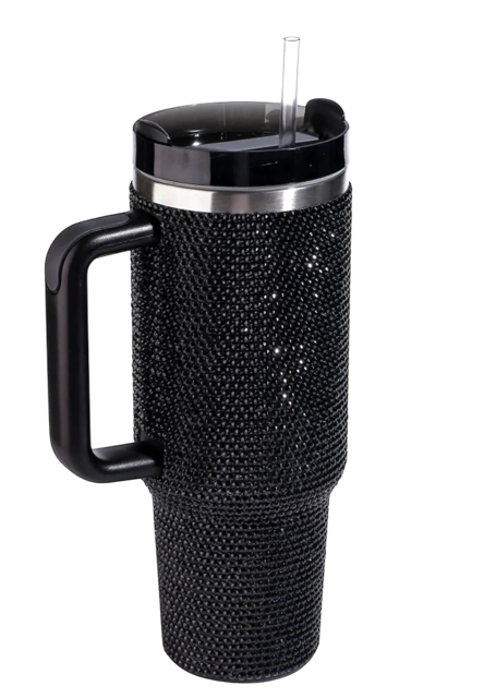 Black Rhinestone Tumblers 40oz