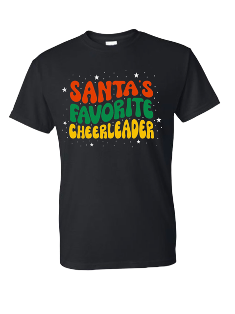 Santa's Favorite Cheerleader Non glittler
