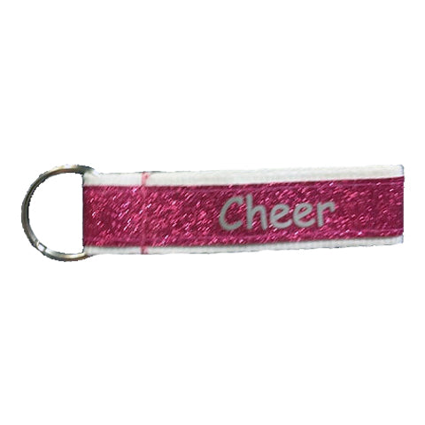 Pink Ribbon - Cheer Keychain